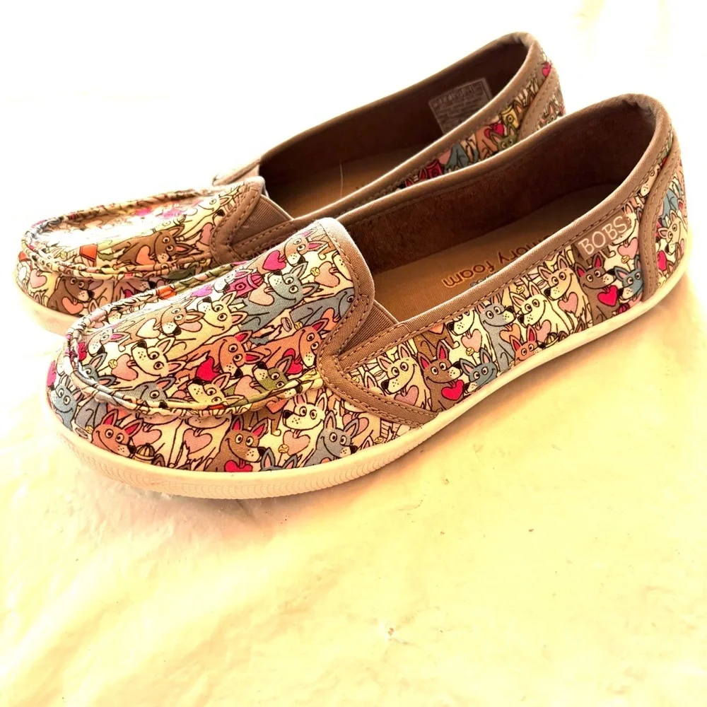BOBS from Skechers Be Cute Pups Freshness Slip on sneakers gray SZ 7 NWOT